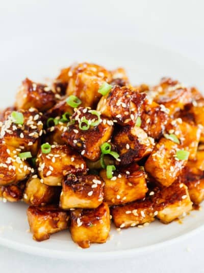 Sesame Garlic Fried Tofu Recipe | Table for Two