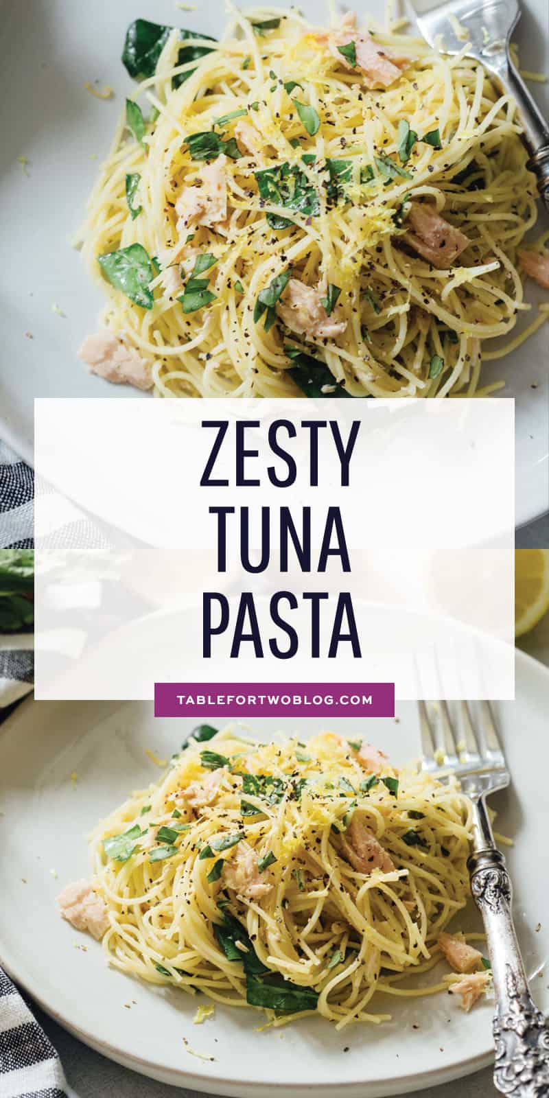 Zesty tuna pasta! #ad It's light and refreshing but has bold flavor! Quick and easy ingredients together with @BarillaUS' angel hair pasta make this one recipe you'll love for lunches and dinners every week! #PastaWorldChampionship #PassionforPasta #?