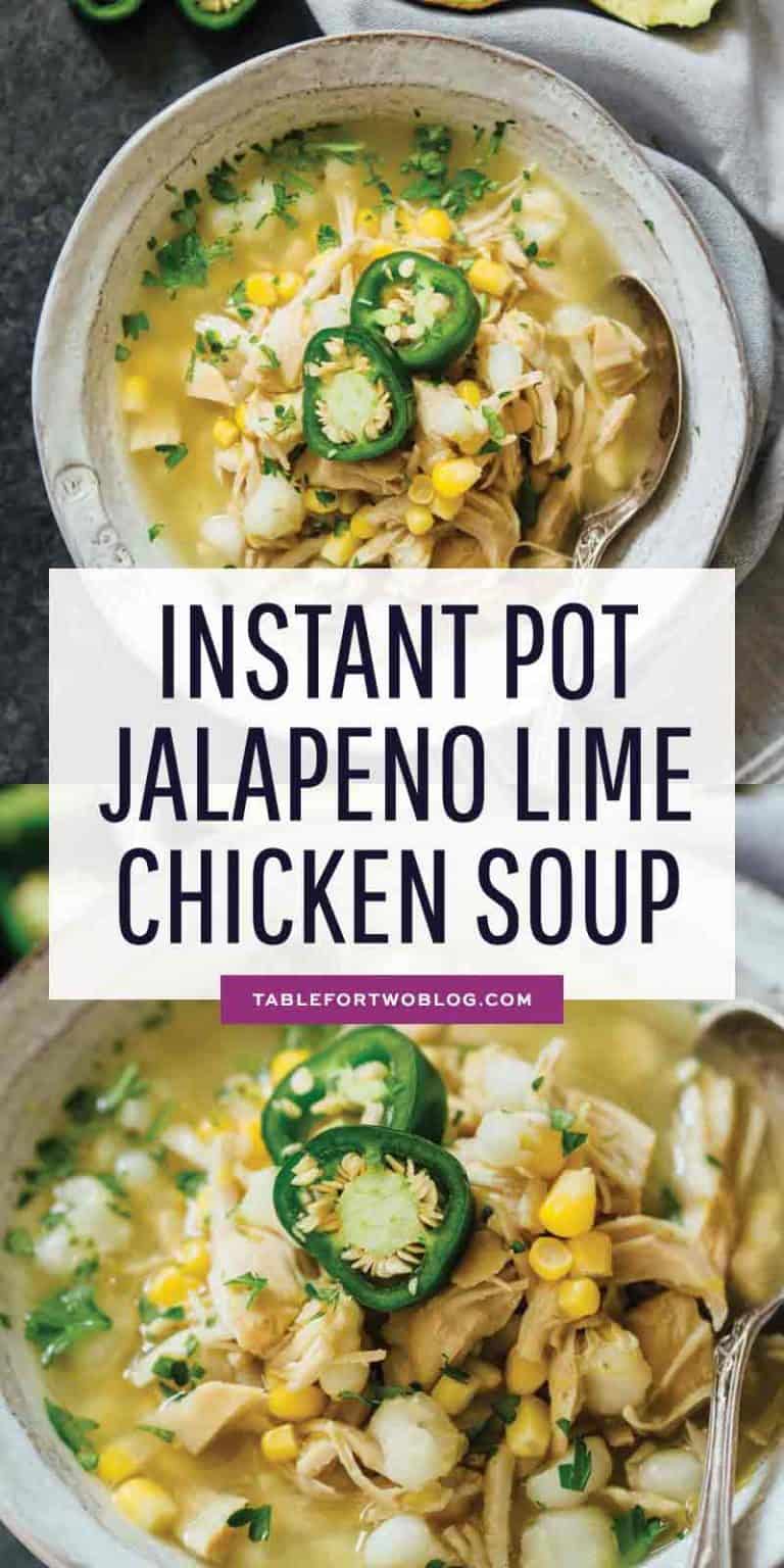 Instant Pot Jalapeño Lime Chicken Soup Pressure Cooker Soup Recipe