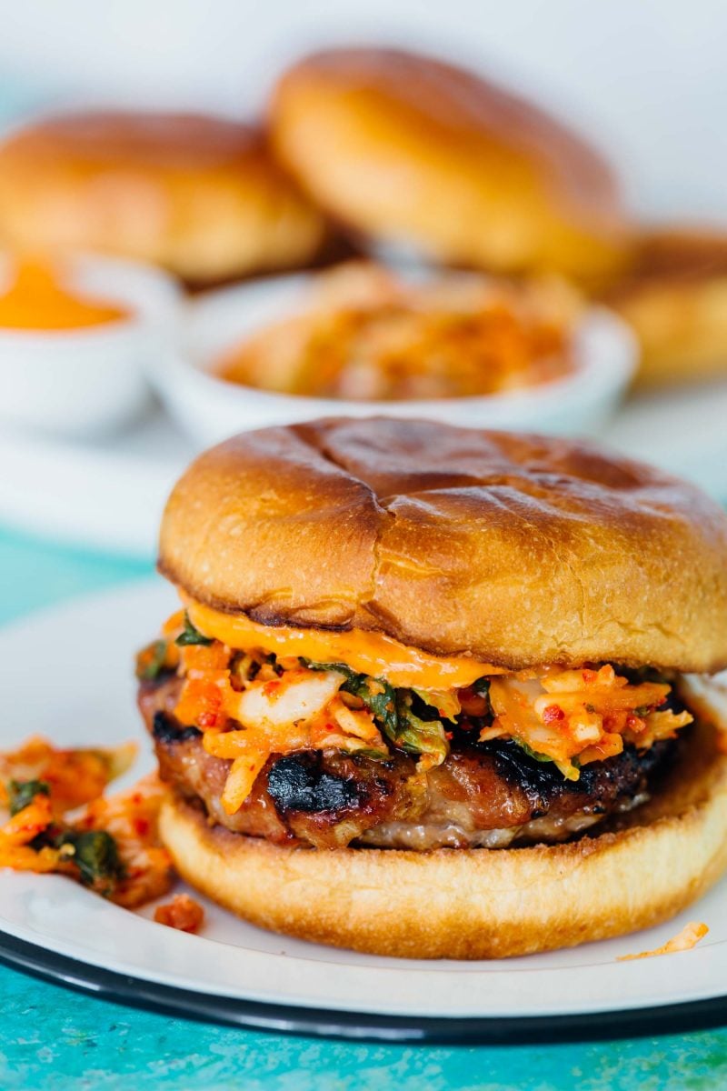 If you love the flavors of Korean bulgogi, then you'll absolutely love this bulgogi kimchi burger! It is so flavorful and one of our favorites!