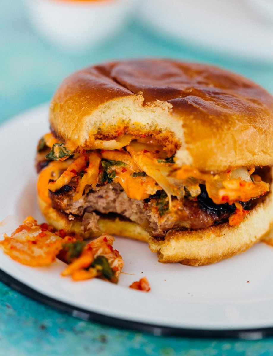 If you love the flavors of Korean bulgogi, then you'll absolutely love this bulgogi kimchi burger! It is so flavorful and one of our favorites!