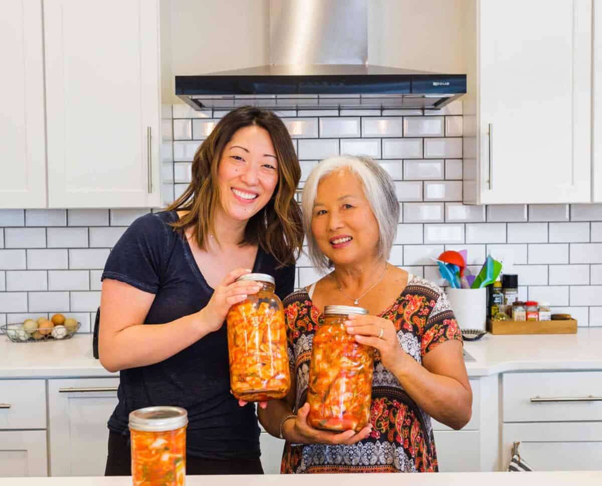 If you've ever wondered how to make homemade kimchi, my friend's Korean mother taught me how and we made a VIDEO! Head to the blog to watch! If you've ever wondered how to make homemade kimchi or homemade kimchee, my friend's Korean mother taught me how and we made a VIDEO! Head to the blog to watch!