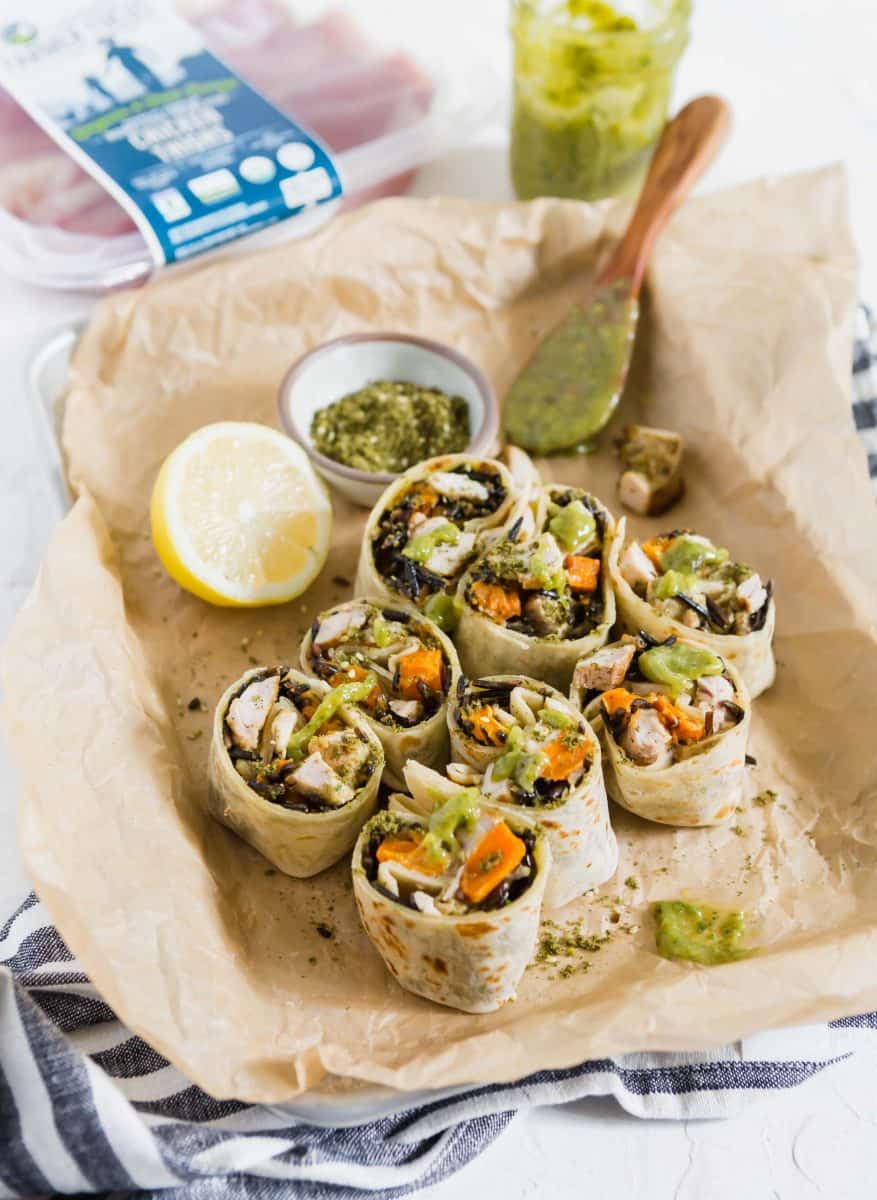 Roasted za'atar chicken wraps are a travel-friendly meal option that doesn't require refrigeration! Make these so you can enjoy your travels but also know that you won't be hungry!