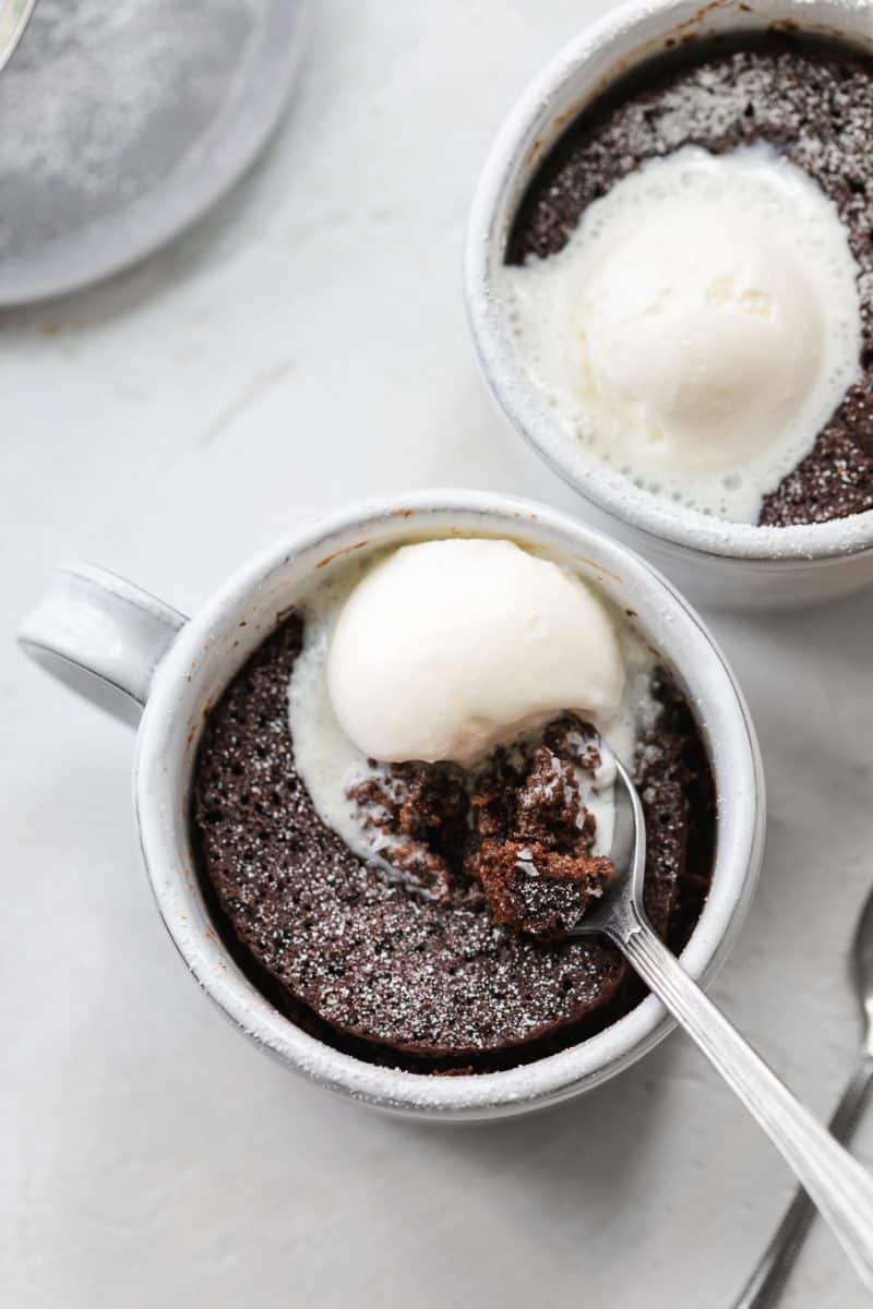 For all the coffee and chocolate lovers out there, this espresso chocolate mug cake is right up your alley! It is full of coffee and chocolate flavor!