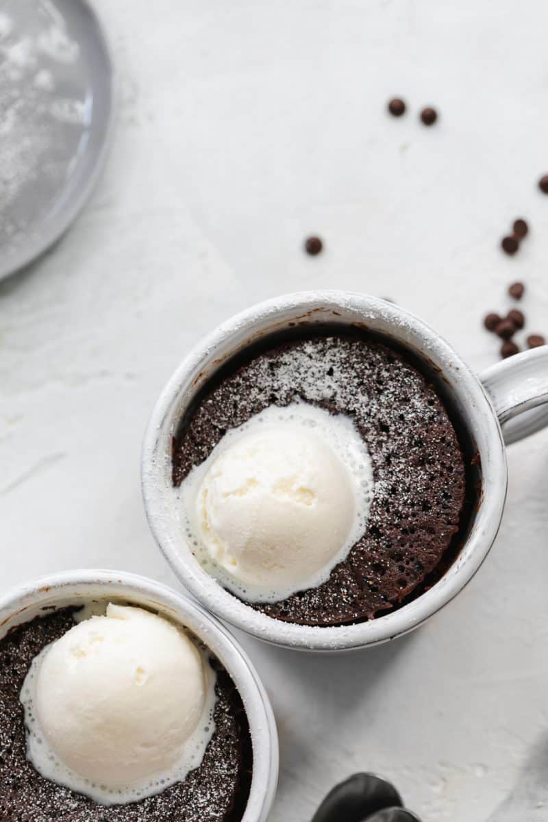 For all the coffee and chocolate lovers out there, this espresso chocolate mug cake is right up your alley! It is full of coffee and chocolate flavor!
