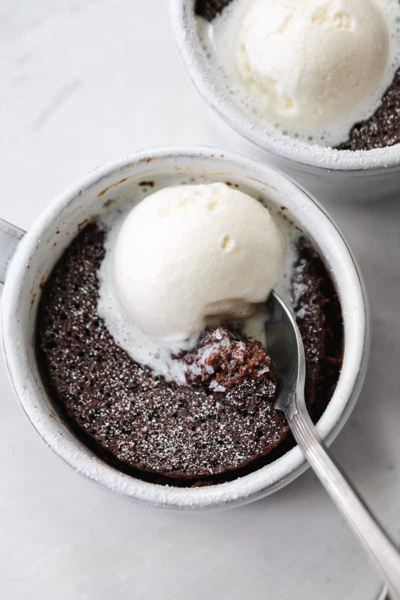 For all the coffee and chocolate lovers out there, this espresso chocolate mug cake is right up your alley! It is full of coffee and chocolate flavor!