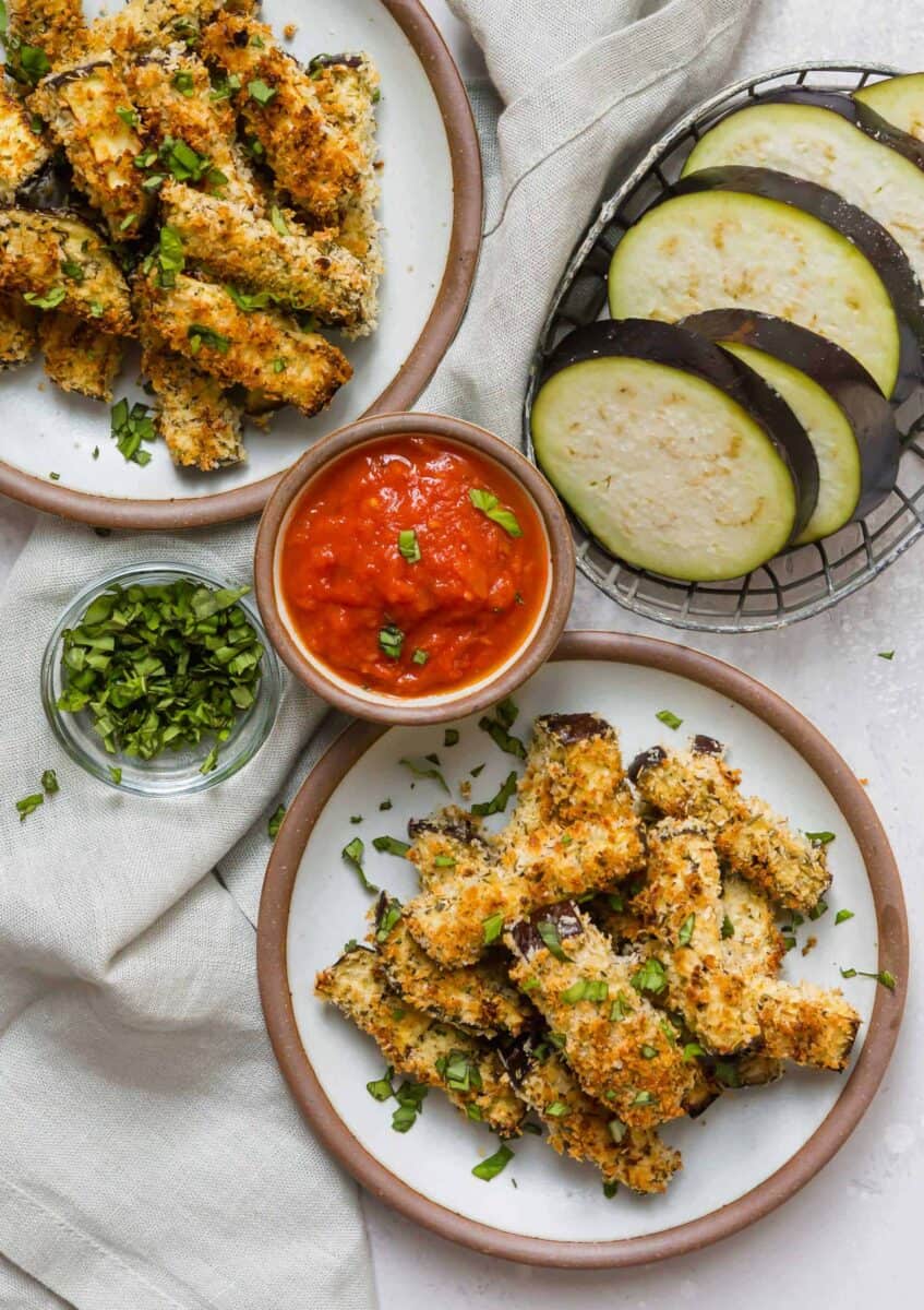 If you're looking to amp up your eggplant parmesan game, these eggplant parmesan fries are a fun appetizer and snack for any occasion! If you're looking to amp up your eggplant parmesan game, these eggplant parmesan fries are a fun appetizer and snack for any occasion!