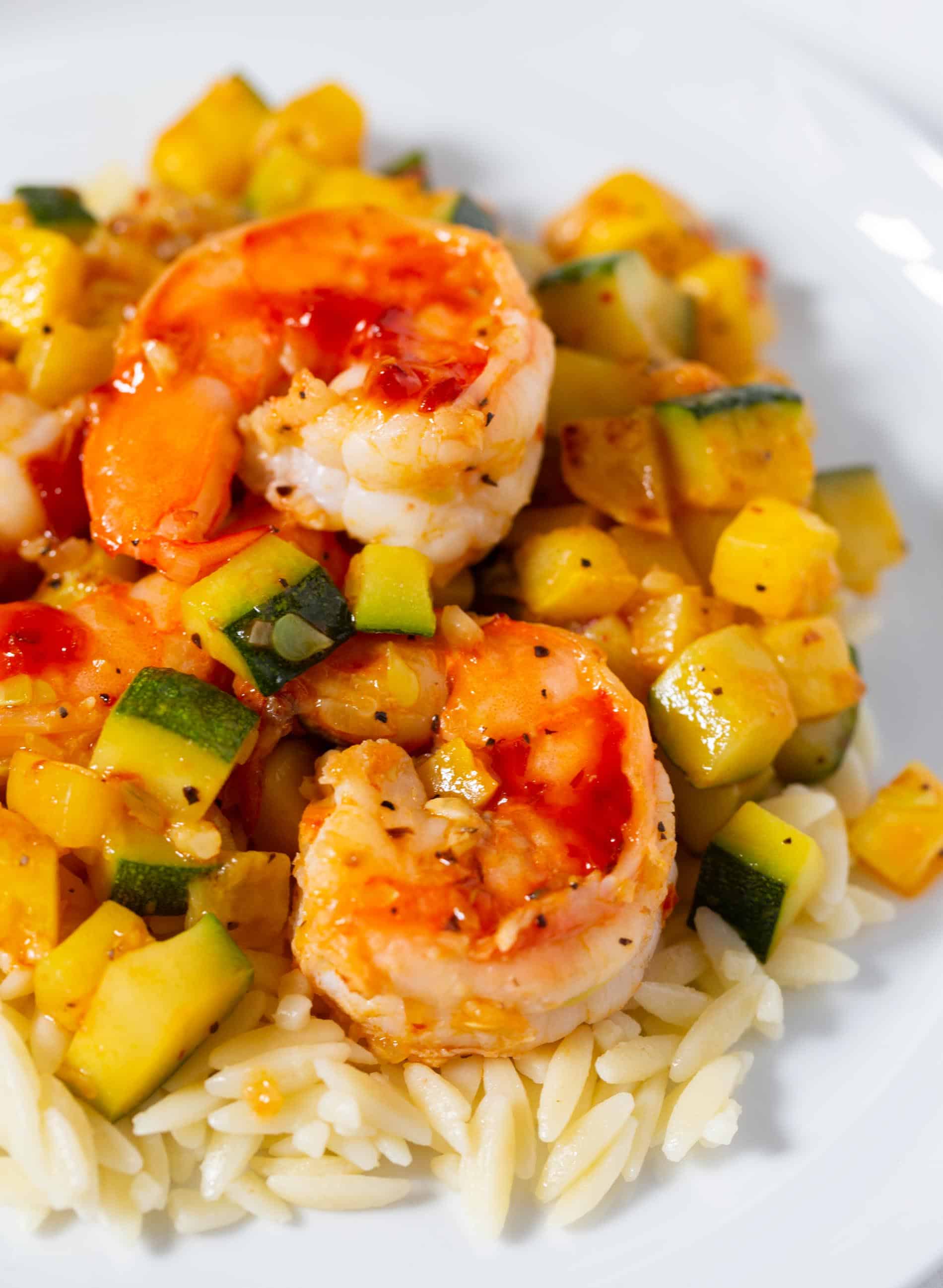 Shrimp and Zucchini Orzo Quick Shrimp and Zucchini Dinner Recipe