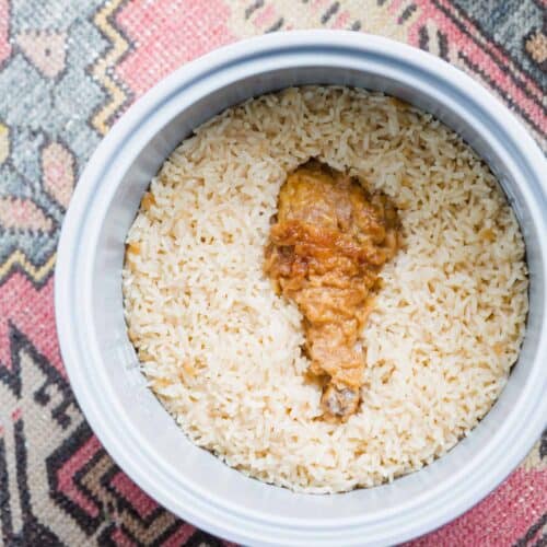 Fried Chicken Rice Fried Chicken Cooked in Rice Cooker