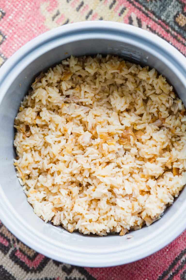 Fried Chicken Rice - Fried Chicken Cooked in Rice Cooker