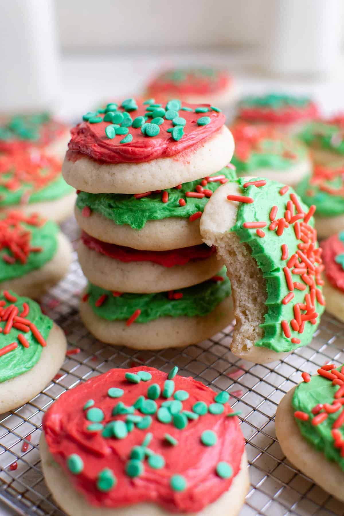Frosted Holiday Sugar Cookies - Lofthouse Style Sugar Cookies