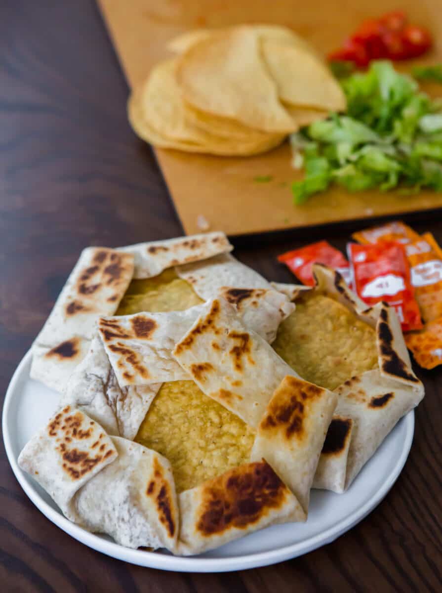 This homemade Crunchwrap Supreme recipe is going to satisfy all your Taco Bell cravings! It's filled with meaty, cheesy, crunchy goodness!