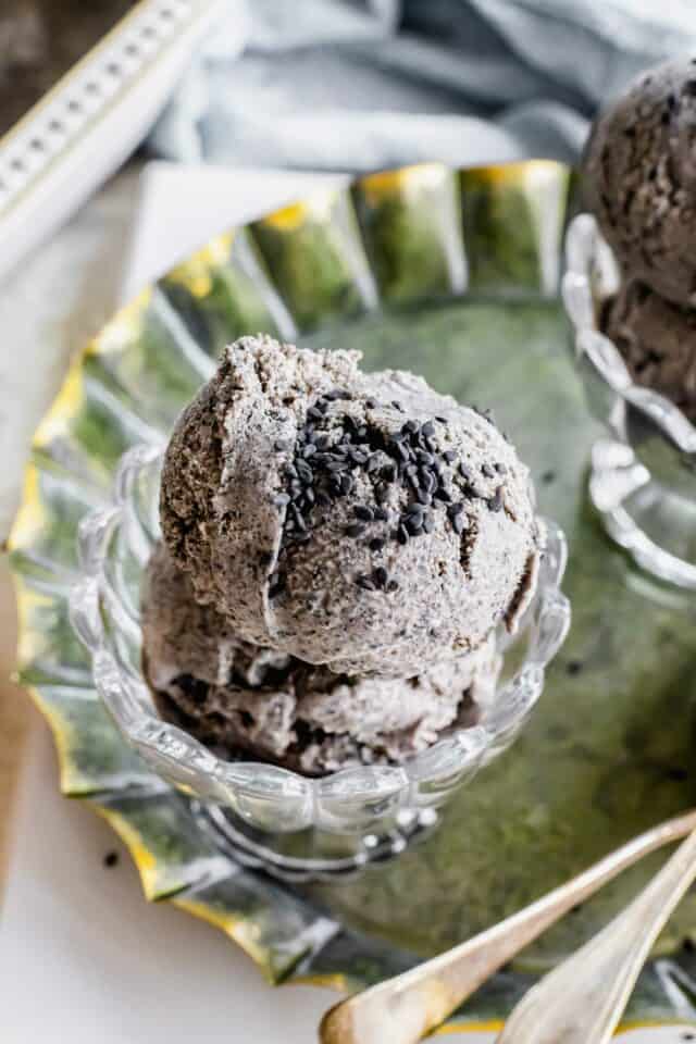 Black Sesame Ice Cream Table for Two® by Julie Chiou