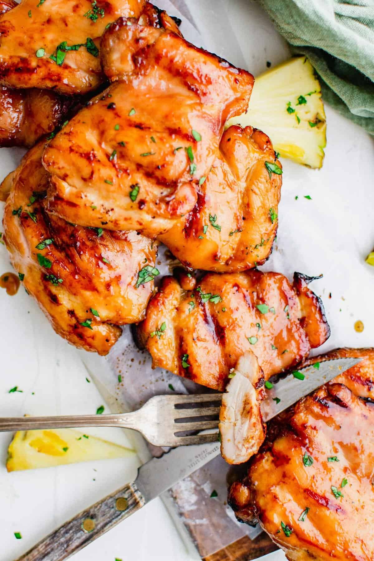 Pineapple Soy Grilled Chicken picture pic