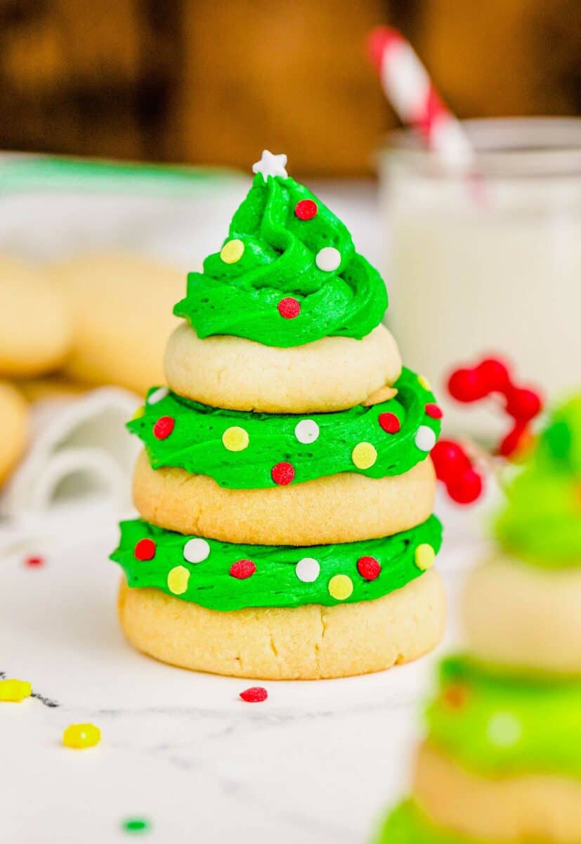 Lengthen wave Equivalent Christmas Tree Cookies - Table for Two® by Julie Chiou