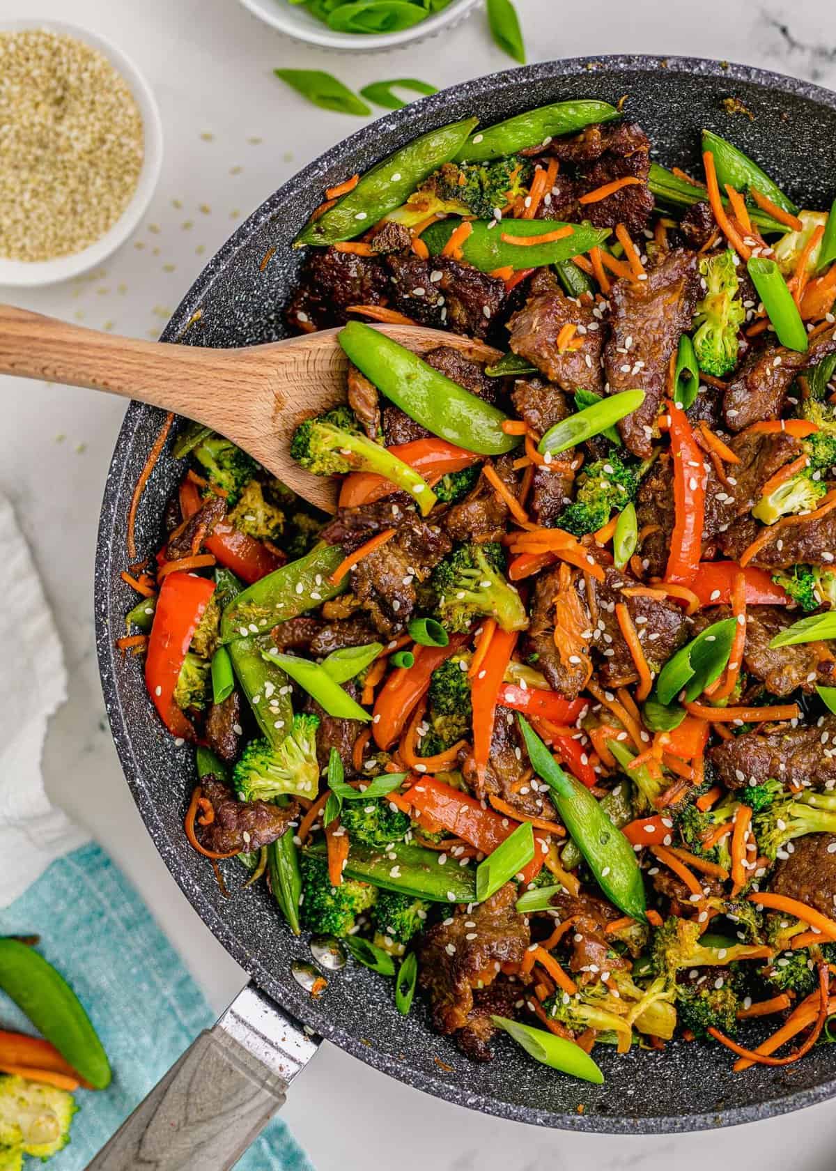 Utensils for stir frying ground beef - Seasoned Advice