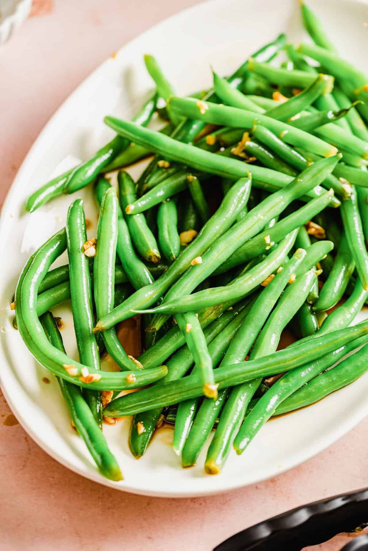 Cold Garlic and Soy Green Beans