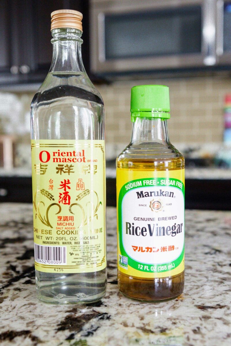 photo of rice wine and rice vinegar