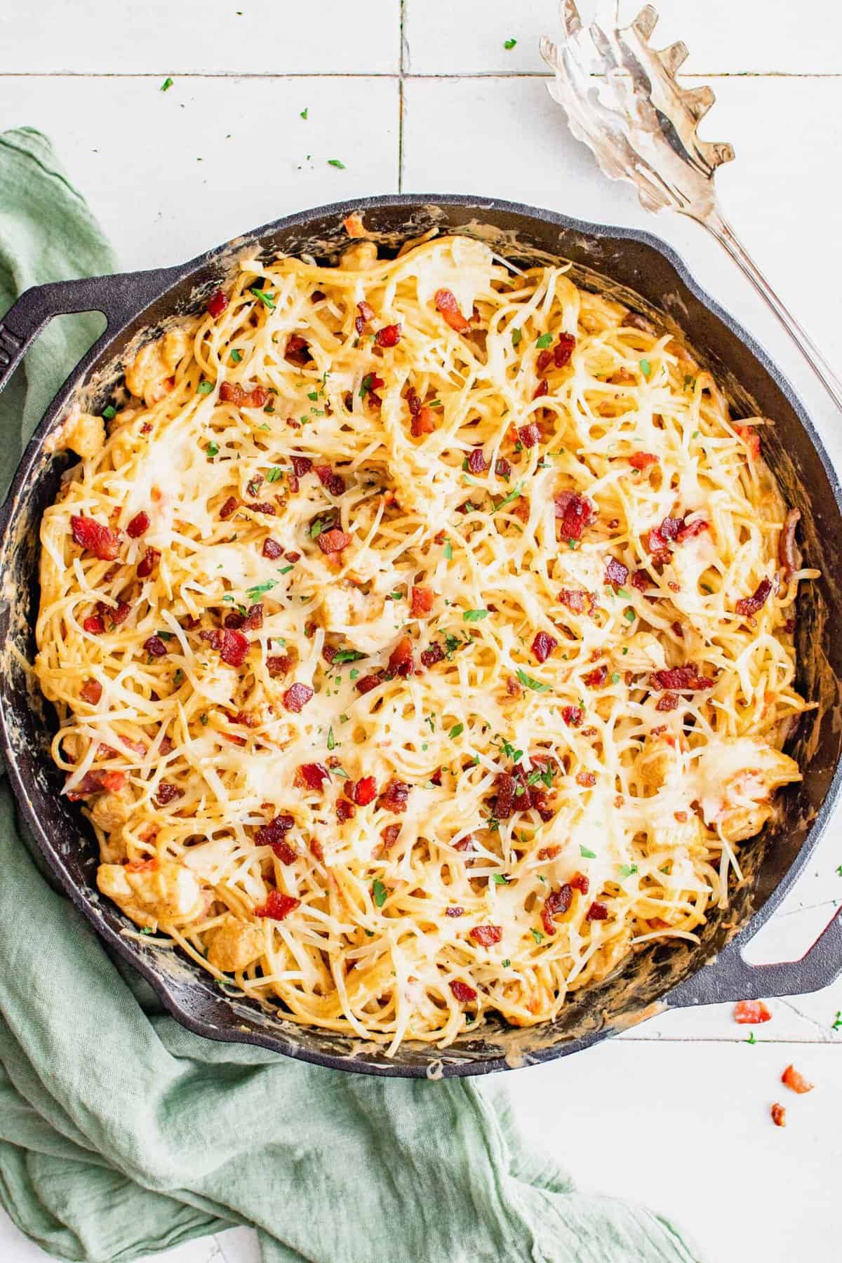 Baked Chicken Spaghetti Table for Two® by Julie Chiou