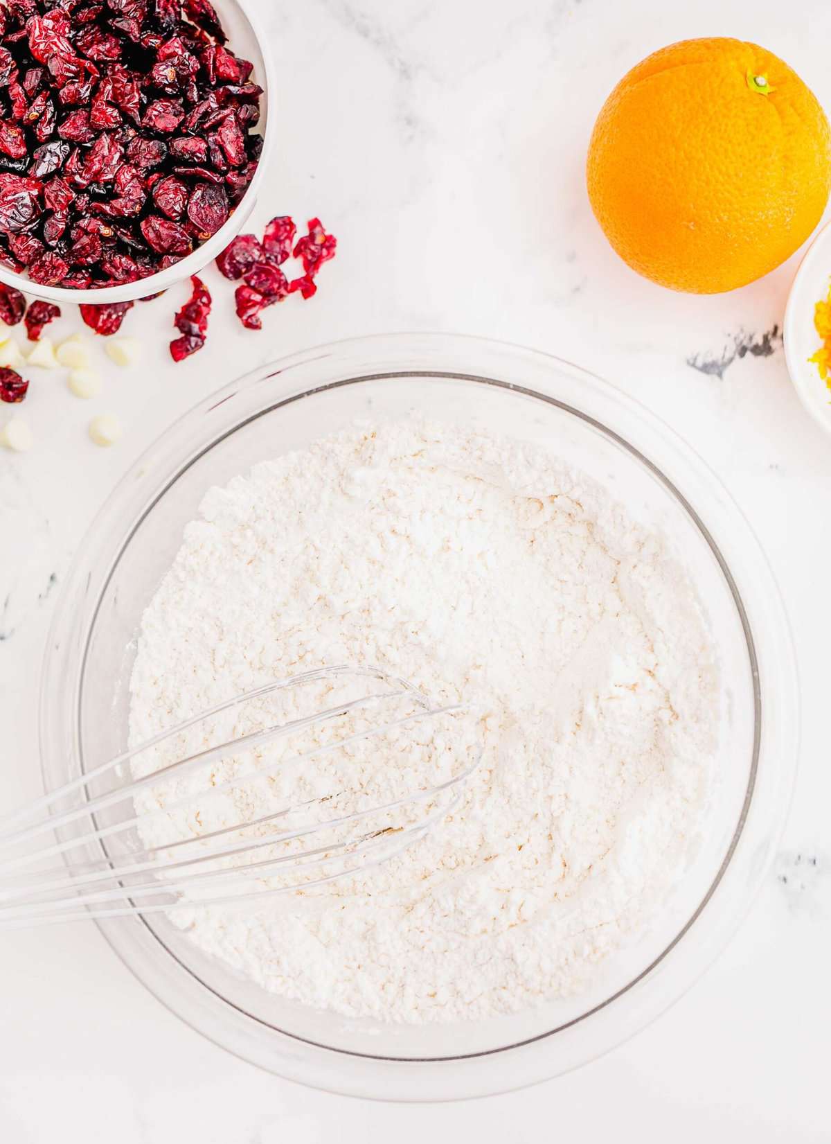 whisking together the dry ingredients