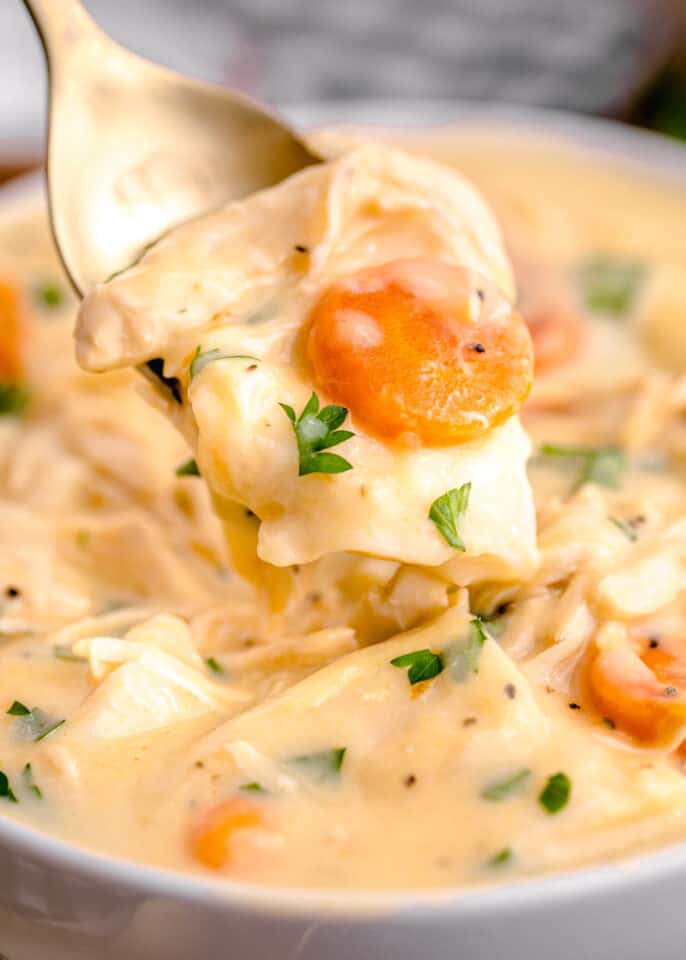 Chicken and Dumplings with Tortillas Table for Two