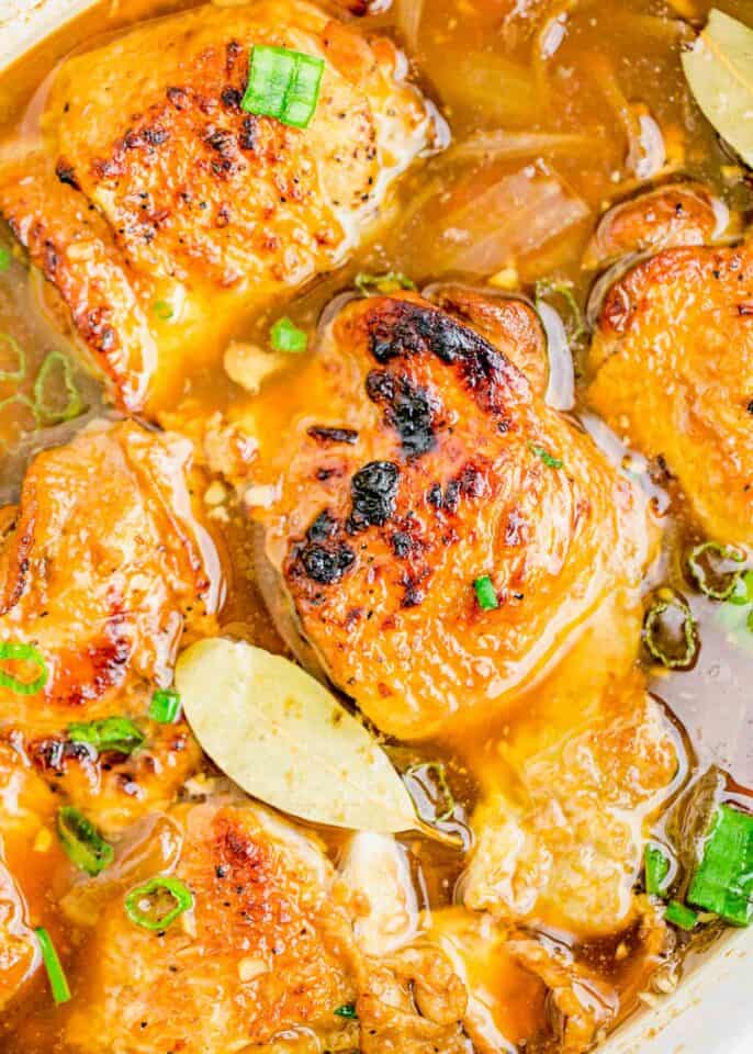 Slow Cooker Filipino Chicken Adobo Table for Two