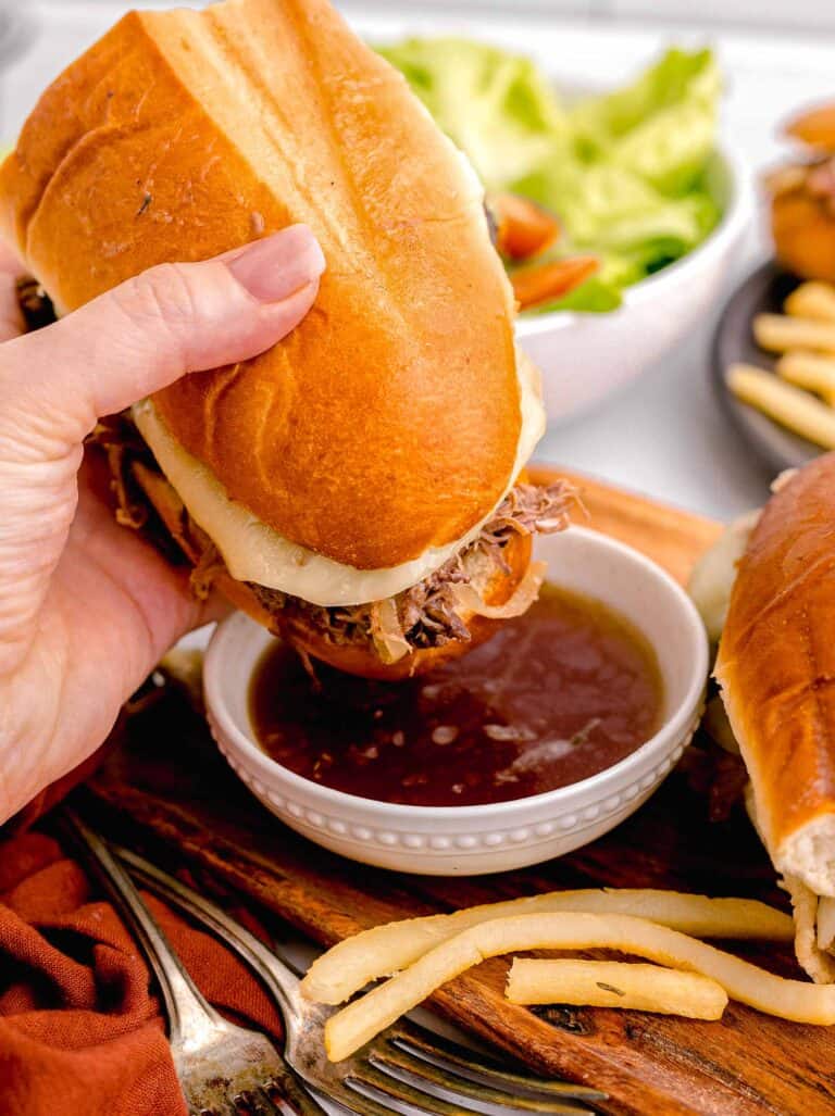 Slow Cooker French Dip Sandwiches Table for Two® by Julie Chiou