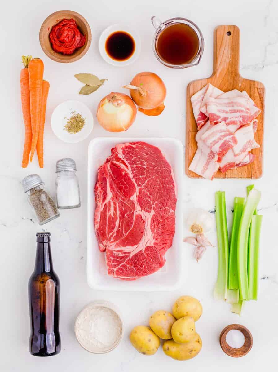 ingredients for guinness beef stew