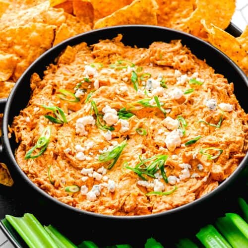 Crockpot Buffalo Chicken Dip | Table for Two® by Julie Chiou