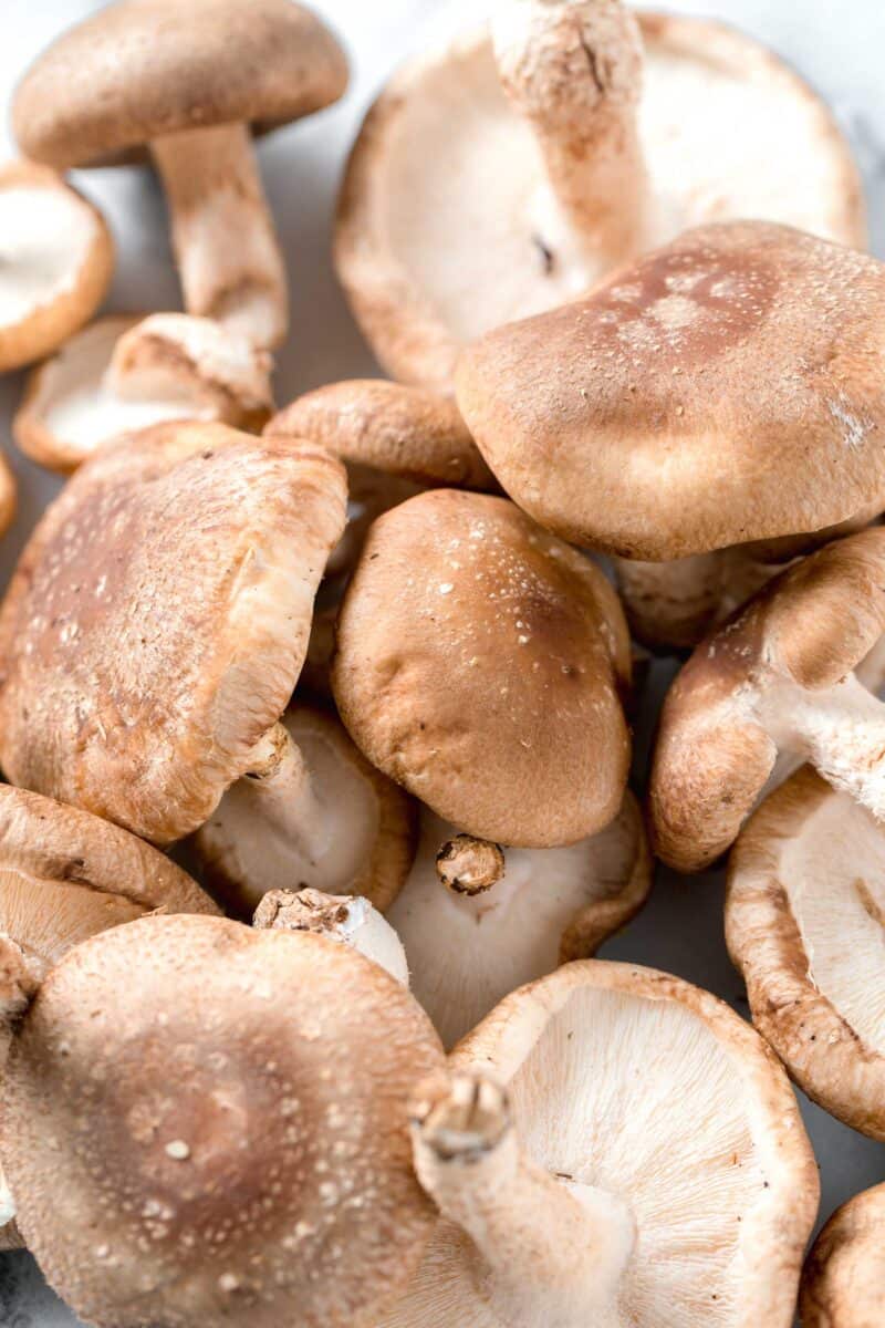 photo of several shiitake mushrooms