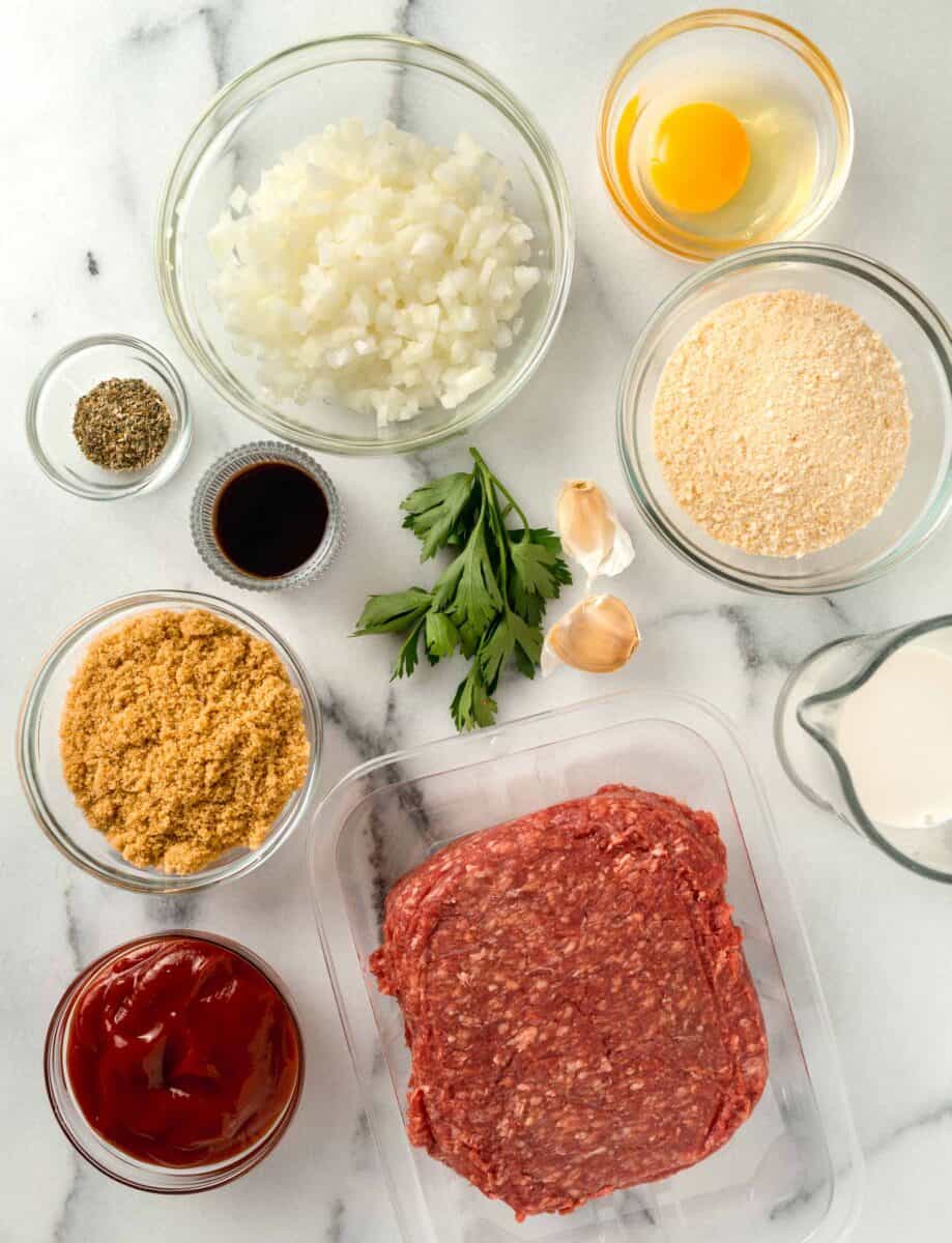 ingredients for air fryer meatloaf