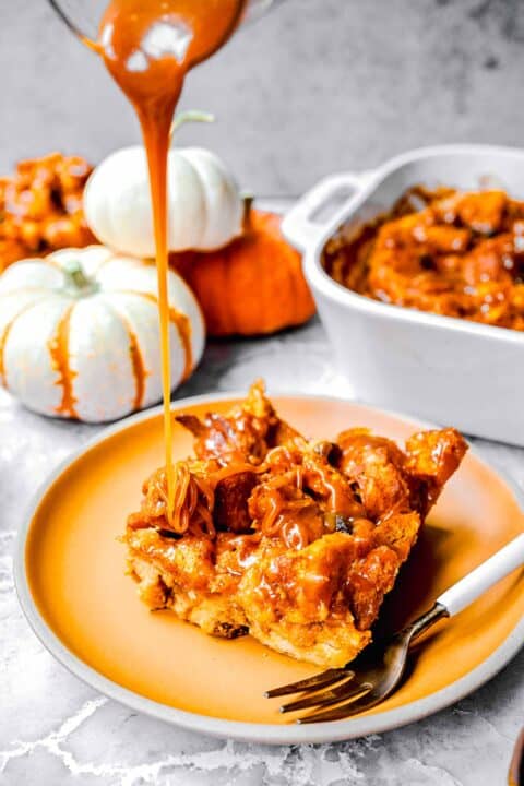 Pumpkin Bread Pudding | Table for Two® by Julie Chiou