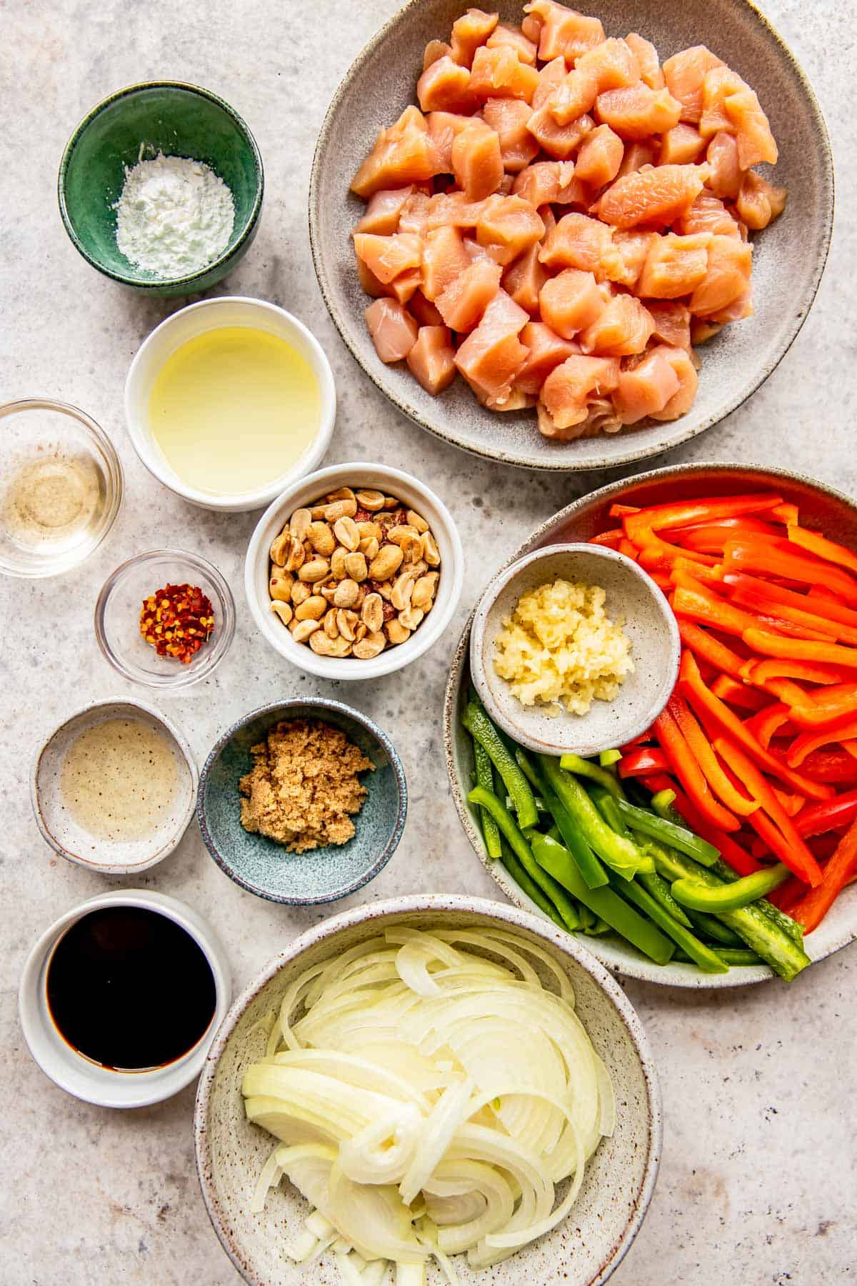 ingredients for kung pao chicken