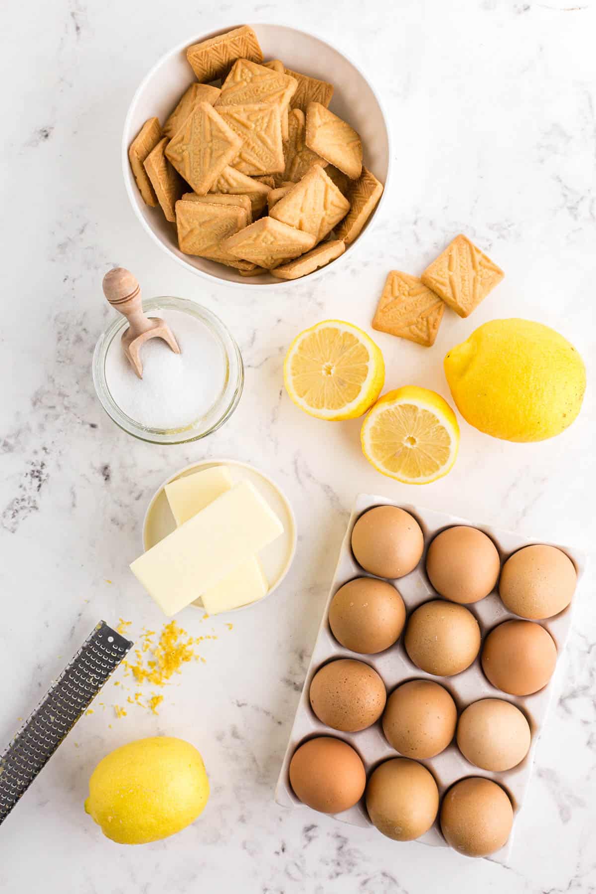 ingredients for lemon tart