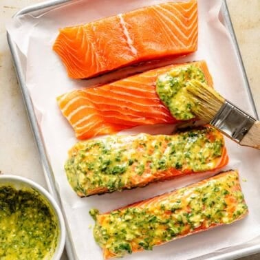 Baked Honey Dijon Salmon | Table for Two® by Julie Chiou